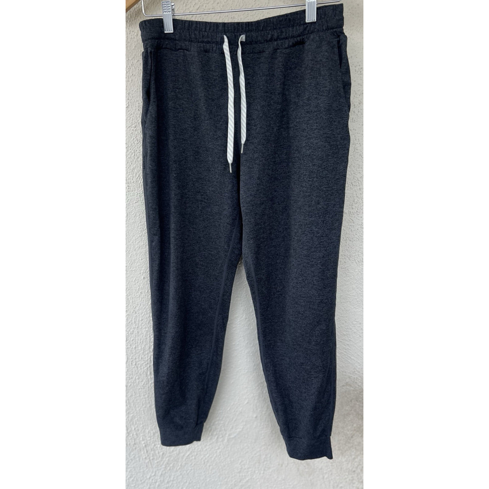 Vuori Womens Performance Jogger DreamKnit S Crop Drawstring Heather Gray Lounge